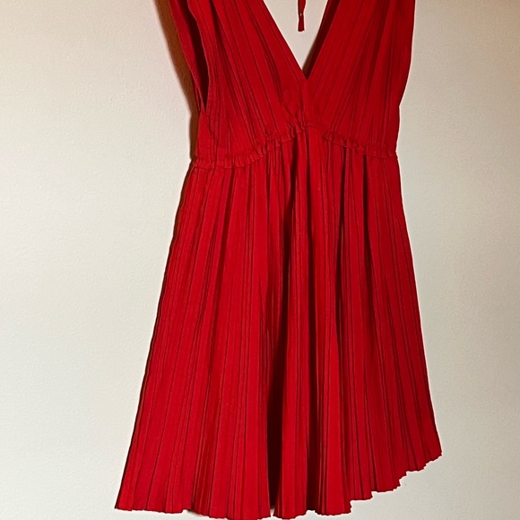 Zara Babydoll Pleated Mini Dress - Picture 3 of 4